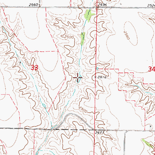 Topographic Map of Fader-Stewart-Hock Dam, NE