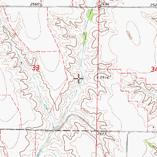 Topographic Map of Fader-Stewart Reservoir, NE