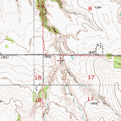 Topographic Map of Schwindt Dam, NE