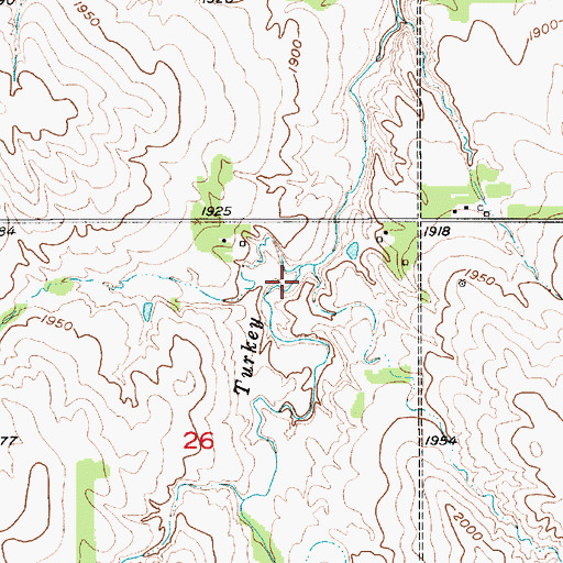 Topographic Map of Coleman Dam Number 1, NE
