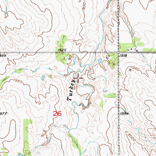 Topographic Map of Coleman Reservoir Number 2, NE