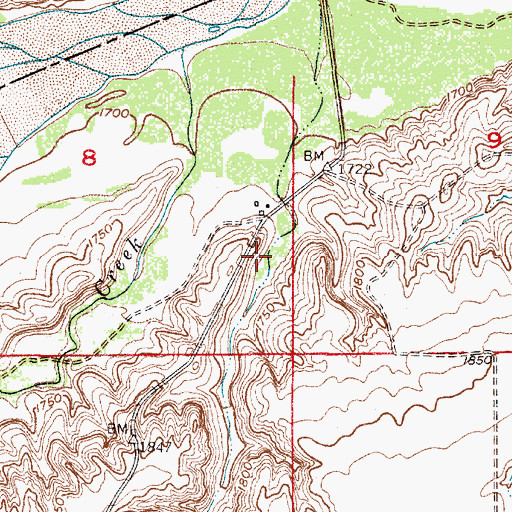 Topographic Map of Allyn Dam, NE