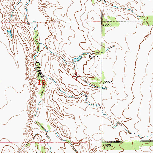 Topographic Map of Pinkerman Reservoir Number 2, NE