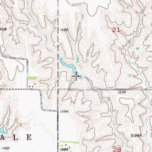 Topographic Map of Petersen Dam, NE