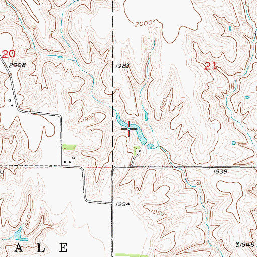 Topographic Map of Petersen Reservoir, NE