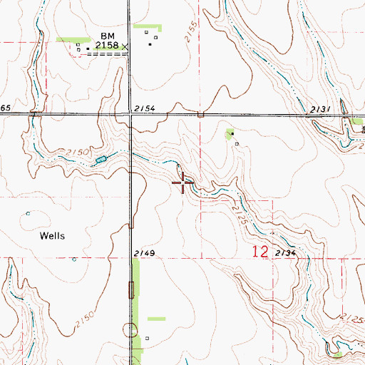 Topographic Map of Hieb Reservoir, NE