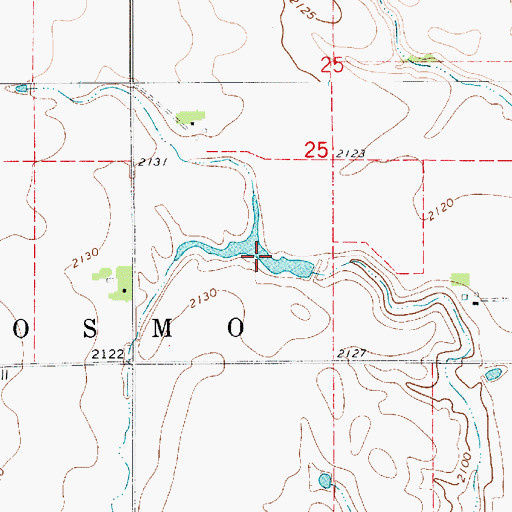 Topographic Map of Nelson Reservoir, NE