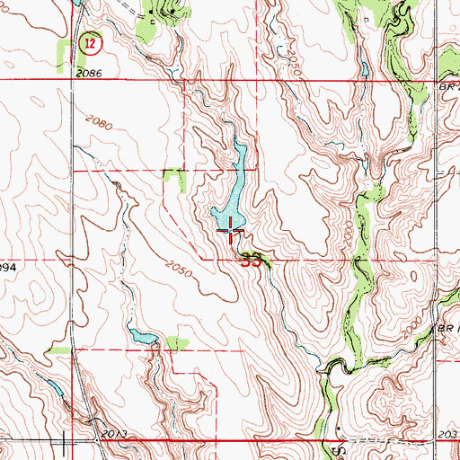 Topographic Map of Hitchcock Dam, NE