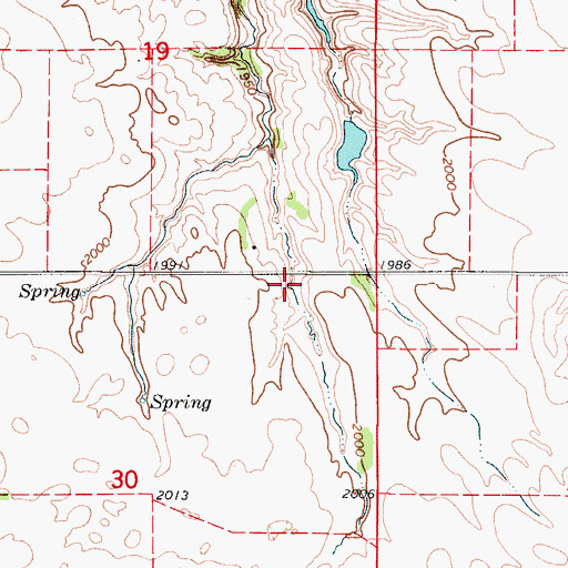 Topographic Map of Peterson Dam Number 1, NE