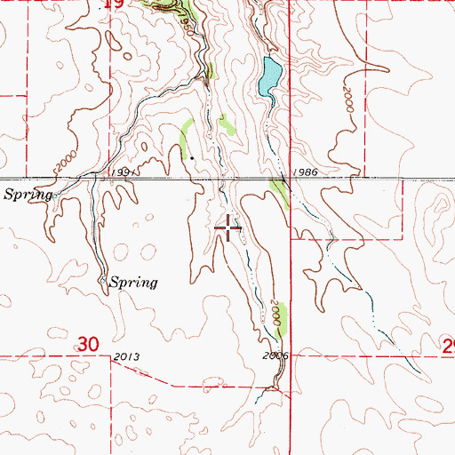 Topographic Map of Peterson Reservoir Number 1, NE