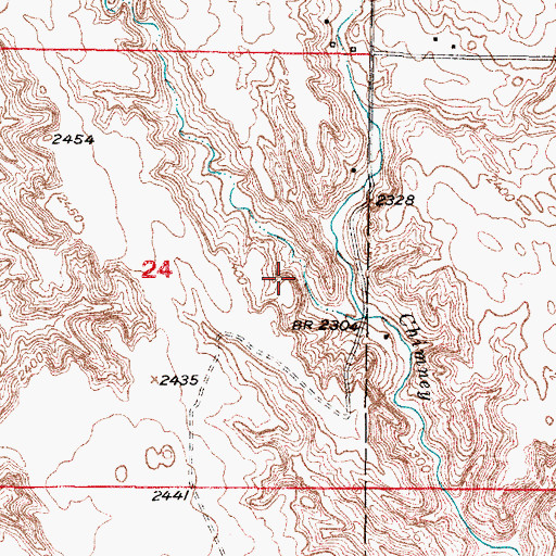 Topographic Map of Batchelder Dam, NE