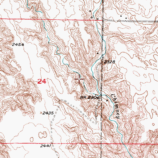 Topographic Map of Batchelder Reservoir, NE