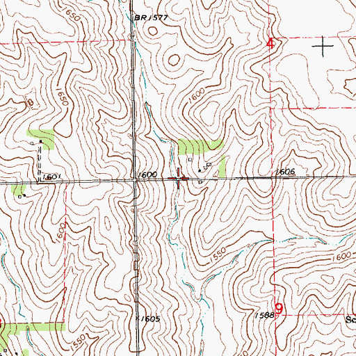 Topographic Map of Willers Dam, NE