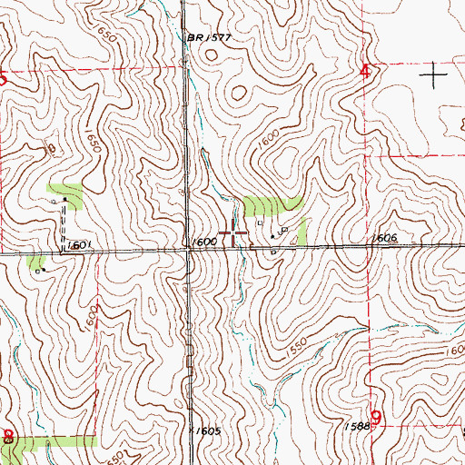 Topographic Map of Willers Reservoir, NE