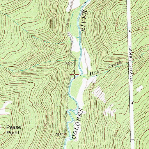 Topographic Map of Dry Creek, CO