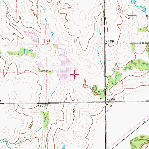 Topographic Map of Bowman-Spring Branch Dam 2-A, NE