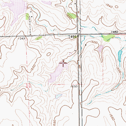Topographic Map of Bowman-Spring Branch Dam 3-C, NE