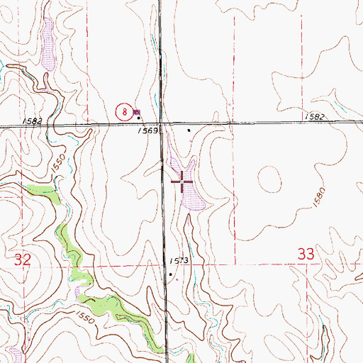 Topographic Map of Schlife Reservoir, NE
