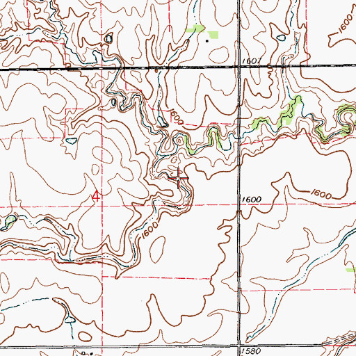 Topographic Map of Fintel Dam, NE