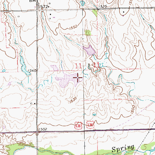Topographic Map of Wiedel Dam, NE