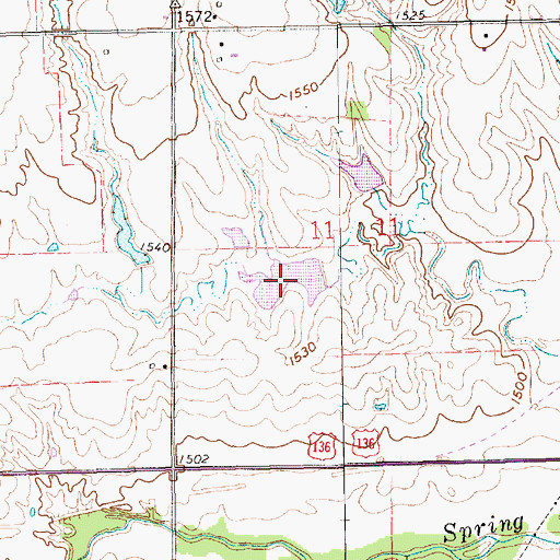 Topographic Map of Wiedel Reservoir, NE