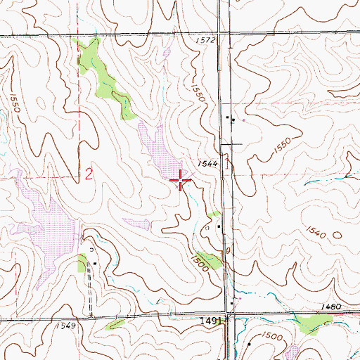 Topographic Map of Bowman-Spring Branch Dam 3-D, NE