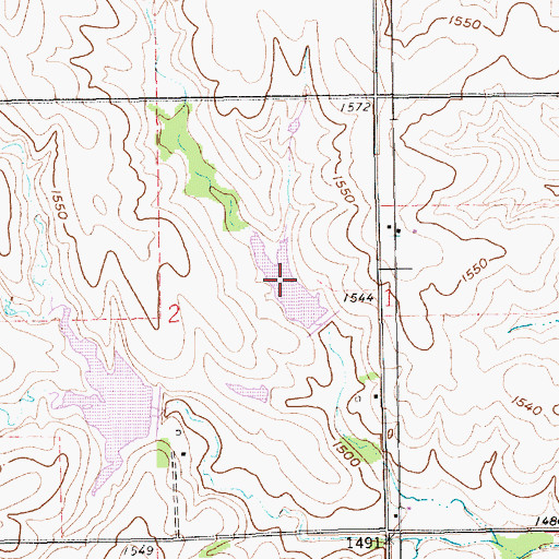 Topographic Map of Bowman-Spring Branch Reservoir 3, NE