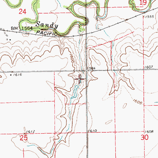 Topographic Map of Weddell Dam, NE
