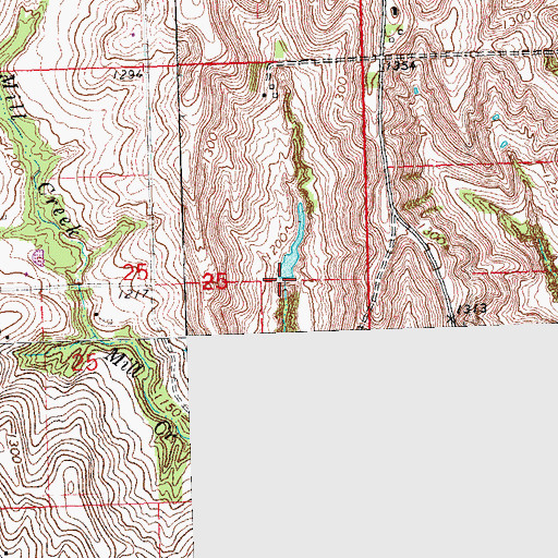 Topographic Map of Wrich Dam, NE