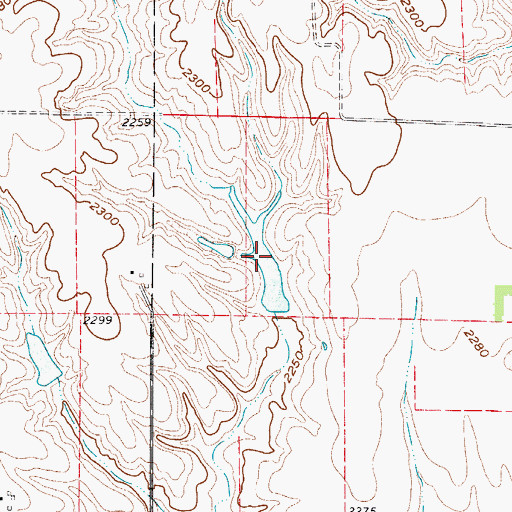 Topographic Map of Eisele Reservoir, NE
