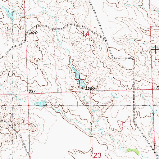 Topographic Map of Schuhmacher Dam, NE