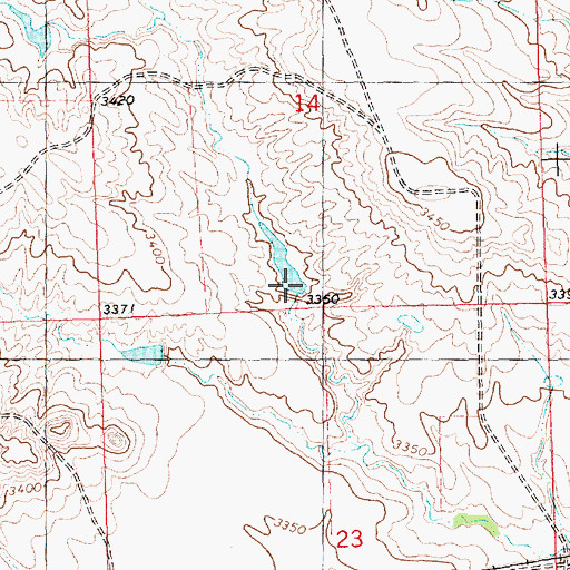 Topographic Map of Schuhmacher Reservoir, NE