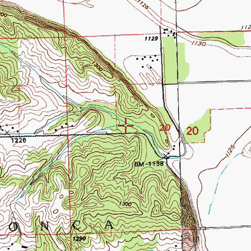 Topographic Map of Heald Reservoir, NE