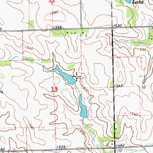 Topographic Map of Blohm Dam, NE
