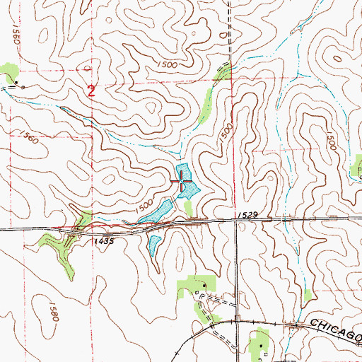 Topographic Map of Fharenholtz Reservoir, NE