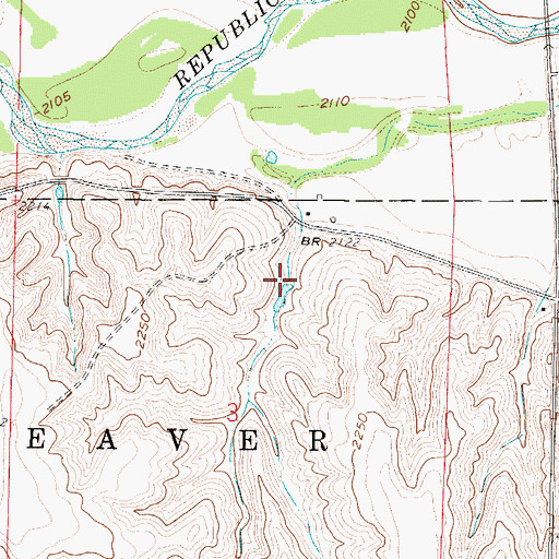 Topographic Map of Lueking Dam, NE