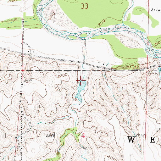 Topographic Map of Broeker Dam, NE