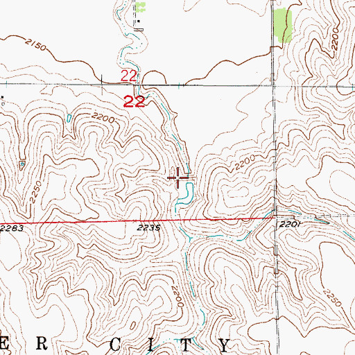 Topographic Map of Campbell Dam, NE