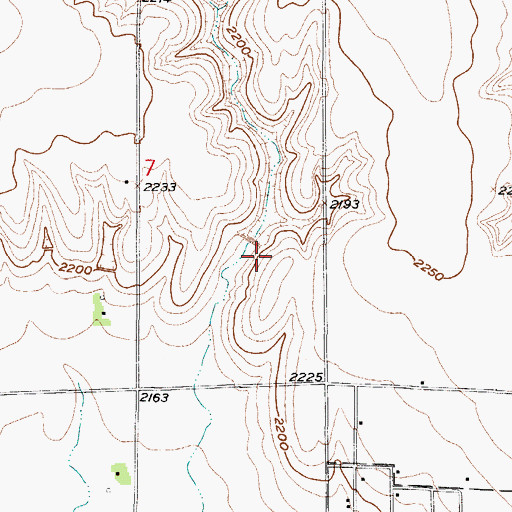 Topographic Map of Furnas County Dam, NE