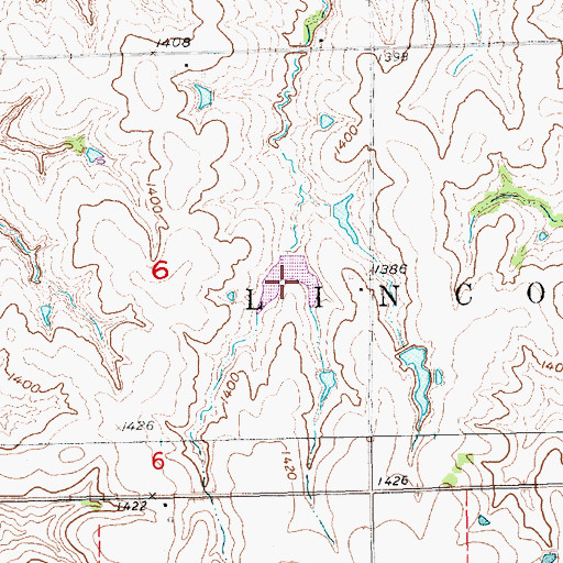 Topographic Map of Cub Creek Reservoir G-20, NE