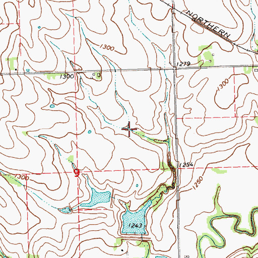 Topographic Map of Plum Creek Dam 2-2, NE