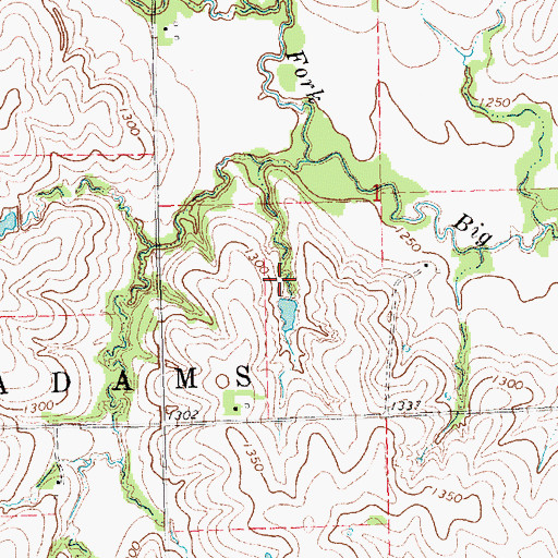 Topographic Map of Big Nemaha Reservoir G-15, NE
