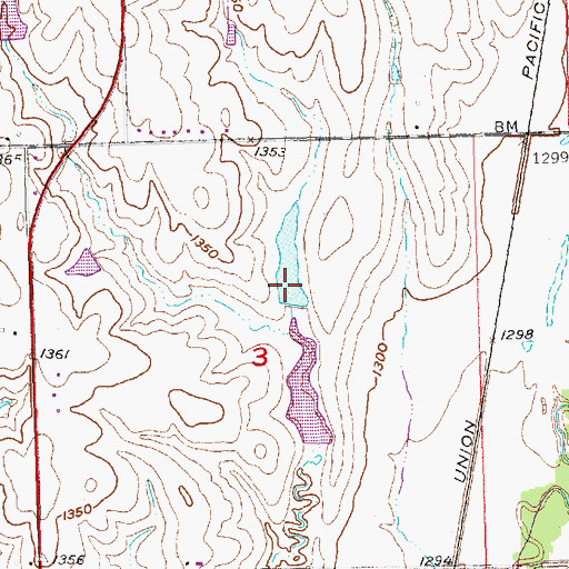 Topographic Map of Barnard Reservoir, NE