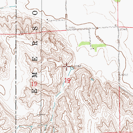 Topographic Map of Crow Dam, NE