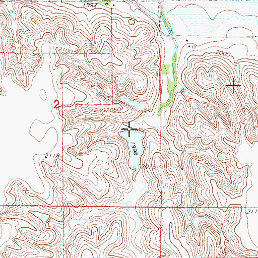 Topographic Map of Haeker Dam, NE