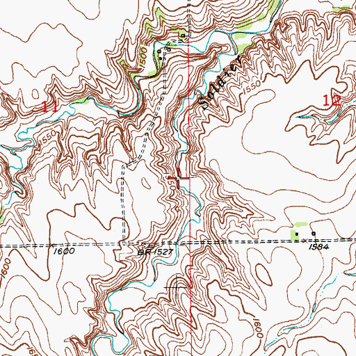 Topographic Map of Vonasek Dam, NE