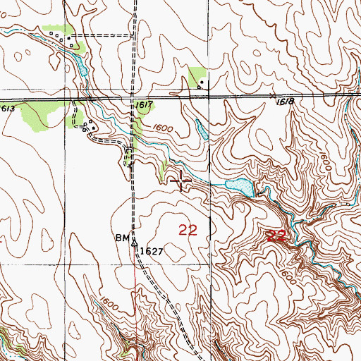 Topographic Map of Sukup Reservoir, NE