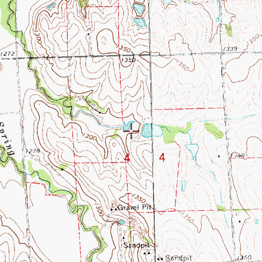Topographic Map of Salt Creek Dam U-36, NE