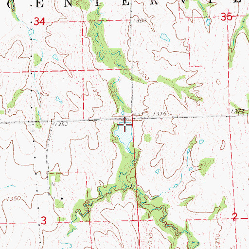 Topographic Map of Salt Creek Dam 3-A, NE