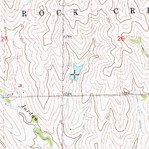 Topographic Map of Snyder Reservoir, NE